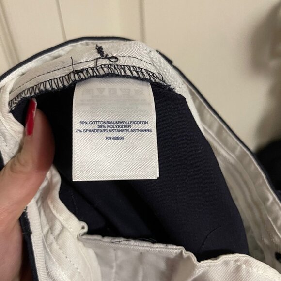 The Outfitters By Lands' End Women's Blue Straight Leg Pockets Dress Pants Sz 18 - Picture 4 of 8